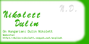 nikolett dulin business card